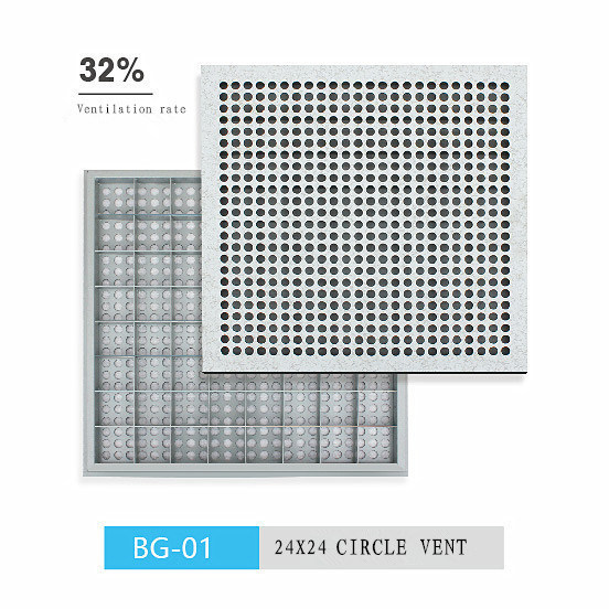 Ventilated Raised Access Floor for Data Center